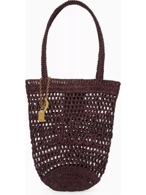 Chloe Chloé Raffia Küçük Yazlık Muz Tote Çantası, Şık & Hafif, El Dokuması