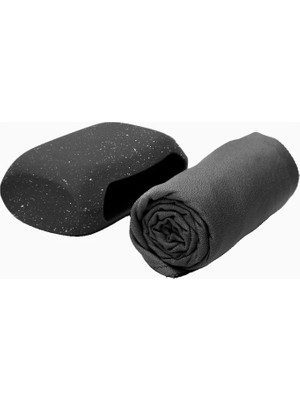 Matador Nanodry Katlanabilir Duş Havlusu Büyük Boy Siyah-Granit