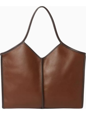 Hereu Calella Orta Boy El Yapımı, Yumuşak Dana Derisi Minimalist Tote Çanta