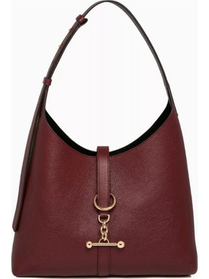Strathberry Kite Hobo Deri Çanta, Ayarlanabilir Omuz Askısı, Bağcıklı Kapatma