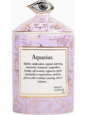 Maison La Bougie Aquarius Mum 350G, Amber, Labdanum ve Vanilya