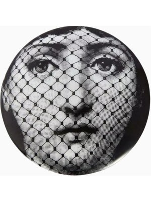 Fornasetti Tema E Variazioni N.78 Yuvarlak Porselen Mücevher Kutusu