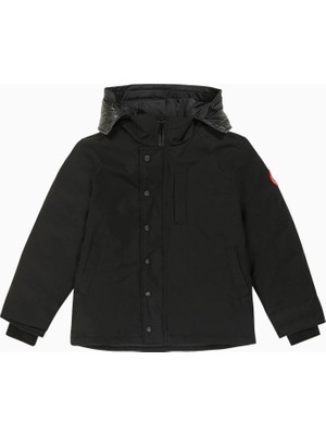 Canada Goose Logan Siyah Çocuk Kaz Tüyü Mont