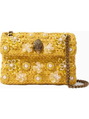 Kurt Geiger Kensington Raffia Effect Mini Zincir Askılı Kadın Çapraz Çanta