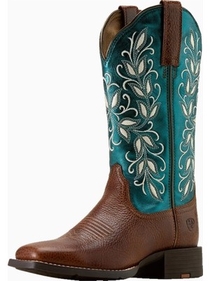 Ariat Round Up Holly Wide Square Toe Kadın Western Bot