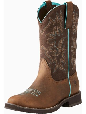 Ariat Delilah Round Toe Kadın Deri Western Bot