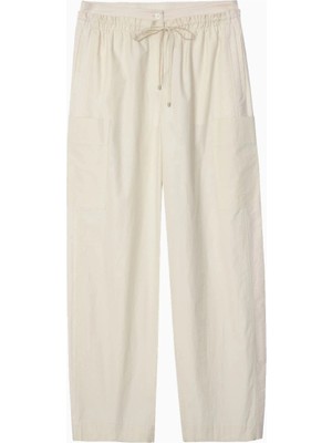 3.1 Phillip Lim Poplin Double Waistband Geniş Paça Kadın Pantolon