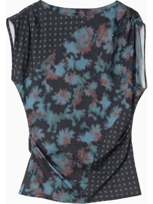 3.1 Phillip Lim Desert Floral Patchwork Lüks Tasarım Çiçek Desenli Bluz