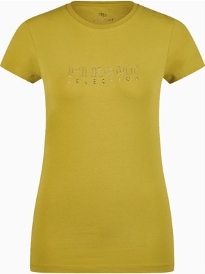 Pikeur Roundneck Shirt 7213 Pamuklu Slim Fit Kadın Tişört
