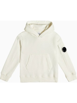 C.p. Company Kids Lens Beyaz Çocuk Kapüşonlu Sweatshirt