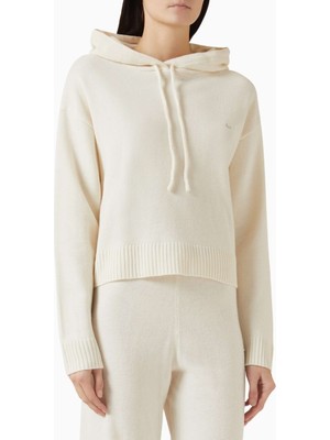 Adanola Merino Yünlü Triko Kapüşonlu Kadın Sweatshirt