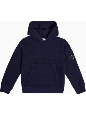 C.p. Company Kids Lens Lacivert Çocuk Kapüşonlu Sweatshirt