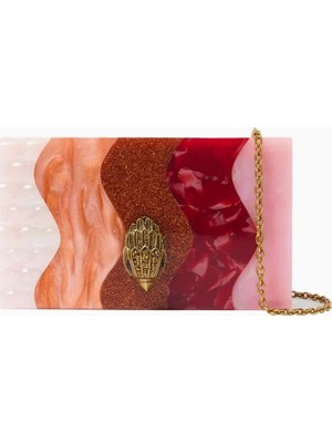 Kurt Geiger Party Eagle Kristalli Mini, Kadın Clutch ve Omuz Çantası