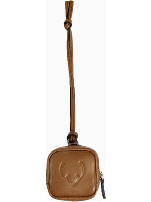 Antler Heritage Taba Deri Airpods Kılıfı ve Çanta Aksesuarı