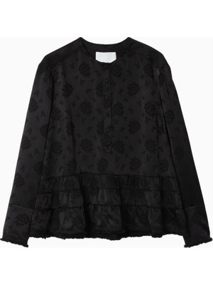 3.1 Phillip Lim Floral Jacquard Kenarı Püsküllü Tasarım Kadın Bluz