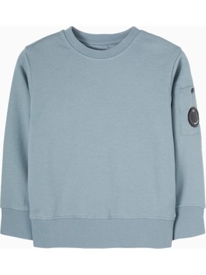 C.p. Company Kids Lens Mavi Çocuk Sweatshirt