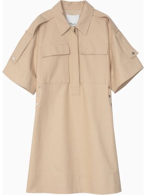 3.1 Phillip Lim Utility Shift Kadın Mini Gömlek Elbise