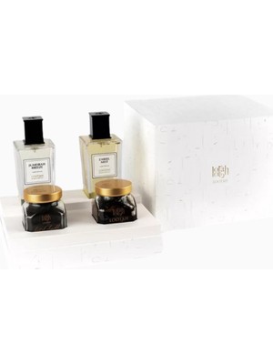 Lootah Aroma Delight Box, Lüks Bakhoor, Parfüm ve Saç Mist Seti