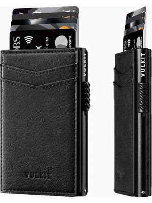 Vulkit Rfıd Korumalı Deri Pop-Up Erkek Kartlık Cüzdan