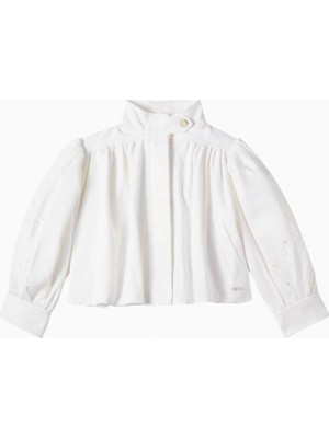 Chloe Chloé Kids Broderie Anglaise Pamuk Ceket Kız Çocuk