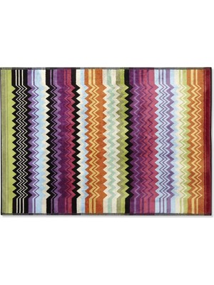 Missoni Home Giacomo Banyo Paspası, Pamuk & Şerit Desenli, Italyan Işçiliği