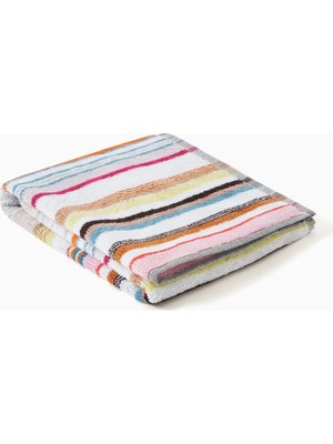 Missoni Home Moonshadow Çizgili El Havlusu, Pamuklu & Lurex, Lüks ve Sofistike