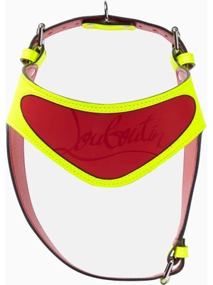 Christian Louboutin Loubiharness Sarı Deri Köpek Göğüs Tasması