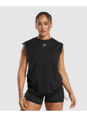 Gymshark Power Tank, Büyük Beden, Pamuk Atlet