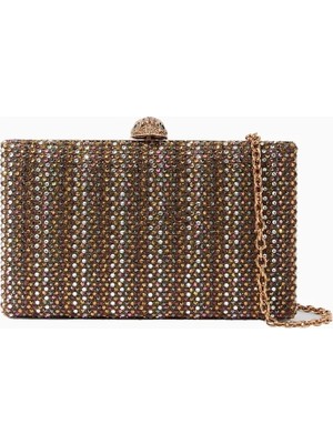 Kurt Geiger Crystal Kensington Taşlı Lüks Tasarım Kadın Clutch Çanta