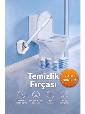 Mr. Güzellik Tuvalet Fırçası - Yeni Nesil, Banyo Fırçası, Hijyenik Fırçası, Wc Fırça, Çok Amaçlı | Tek Kullanımlık Tuvalet Temizleme | Duvara Monte Tuvalet Fırçası