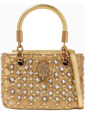 Kurt Geiger Mini Jewel Kensington Taşlı Zincir Askılı, Kadın El ve Omuz Çantası
