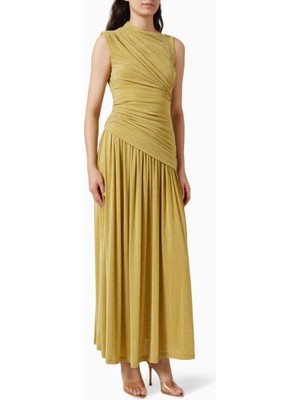 Acler Deanhill Dusk Asimetrik Maxi Jersey Kadın Elbise
