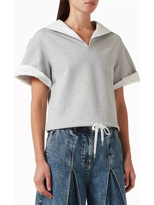 3.1 Phillip Lim Sailor Yaka French Terry Kadın Sweatshirt
