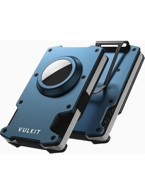 Vulkit Rfıd Korumalı Airtag Uyumlu Metal Para Klipsli Ince Unisex Cüzdan