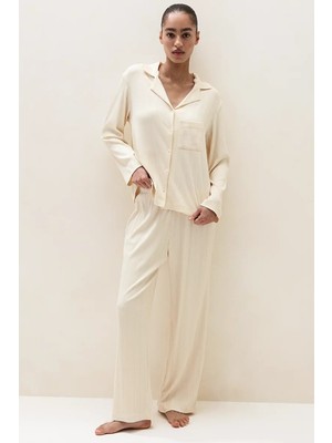 The White Company Serinletici Ribana Kadın Pijama Takımı