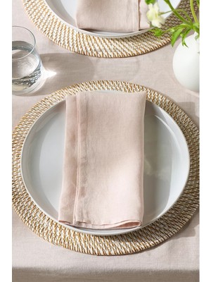 The White Company Saf Keten 4'lü Peçete Seti