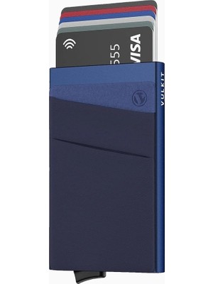Vulkit Rfıd Korumalı Mini Unisex Kartlık Cüzdan Para Bölmeli