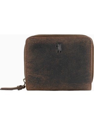 Berliner Bags Sara Vintage Hakiki Deri Rfıd Korumalı Kadın Küçük Cüzdan