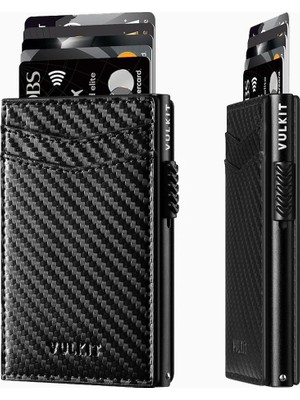 Vulkit Rfıd Korumalı Deri Pop-Up Erkek Kartlık Cüzdan
