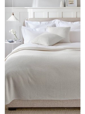 The White Company Manon Kuzu Yünü Karışımlı Battaniye