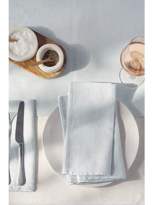 The White Company Saf Keten 4'lü Peçete Seti