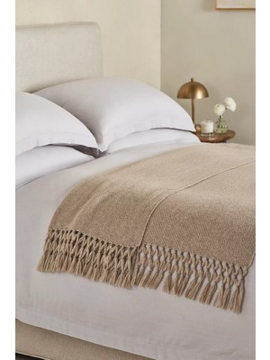 The White Company Sierra Baby Alpaka Yün Karışımlı Battaniye