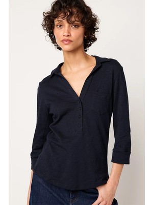 The White Company Organik Pamuklu Jarse Kadın Gömlek