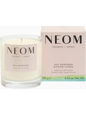 Neom Wellbeing Feel Refreshed Aromaterapi Mum 185 G Sicilya Limonu ve Fesleğen