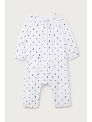 The White Company Organik Pamuklu Papatya Desenli Kız Bebek Tulum