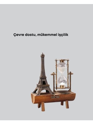 Aesco Ev, Ofis ve Kafeler Için Retro Ahşap Kum Saati Dekorasyonu - Lisinya