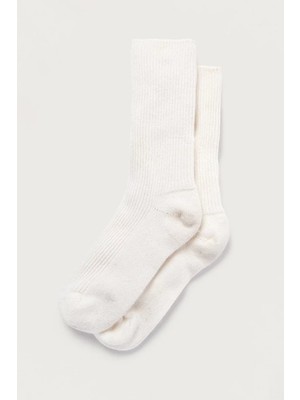 The White Company Saf Kaşmir Kadın Ev Çorabı