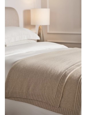 The White Company Elgin Kuzu Yünü Karışımlı Battaniye