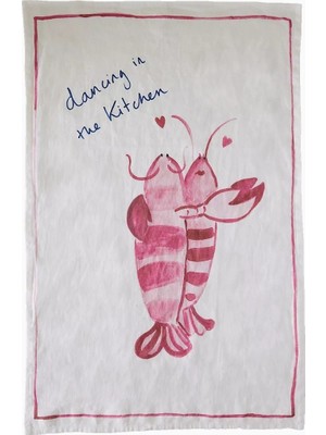 Anthropologie Dinette Taş Yıkanmış Keten Mutfak Havlusu