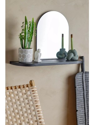 Anthropologie Bloomingville Annlie Kavisli Raflı Duvar Aynası